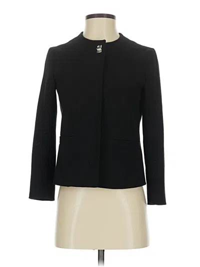 Pre-owned Zara Basic Blazer Jacket In Black