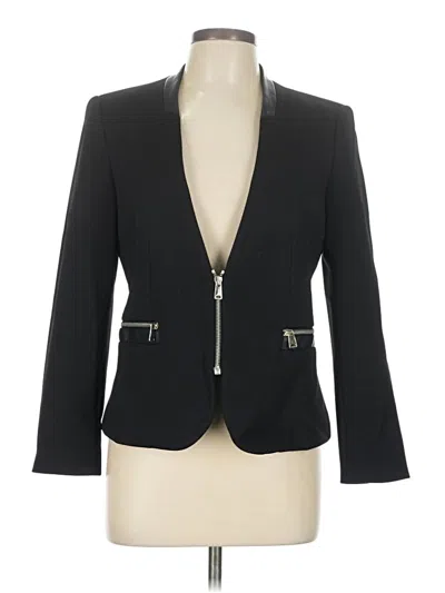 Pre-owned Zara Basic Blazer Jacket In Black