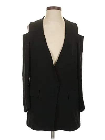 Pre-owned Zara Basic Blazer Jacket In Black