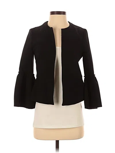 Pre-owned Zara Basic Blazer Jacket In Black