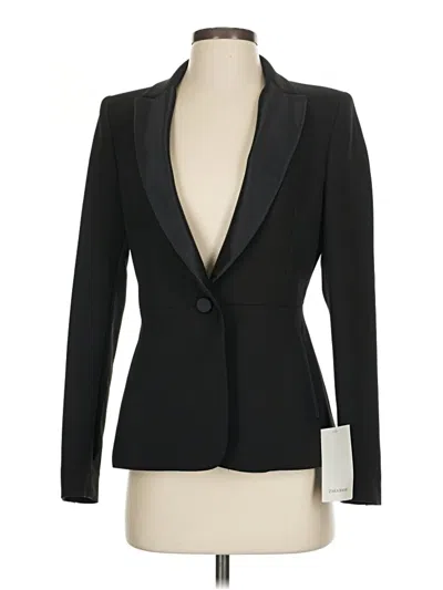 Pre-owned Zara Basic Blazer Jacket In Black