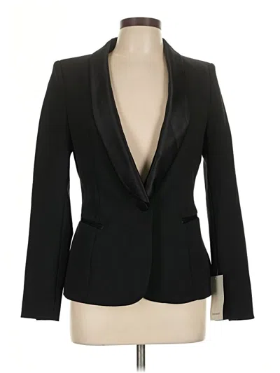 Zara Basic Blazer Jacket In Black