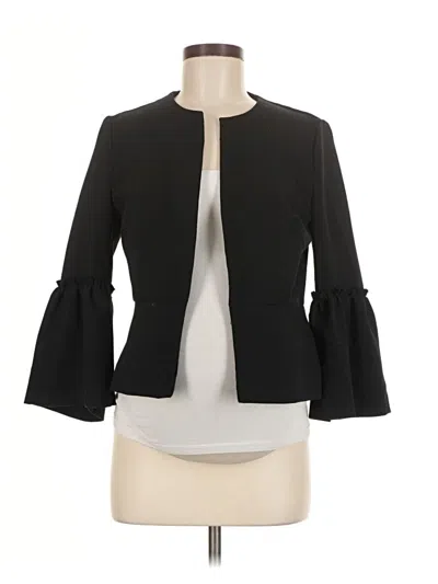 Pre-owned Zara Basic Blazer Jacket In Black