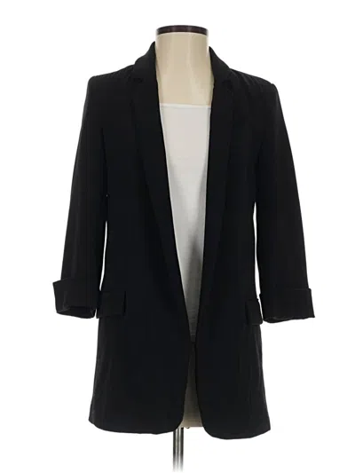 Pre-owned Zara Basic Blazer Jacket In Black