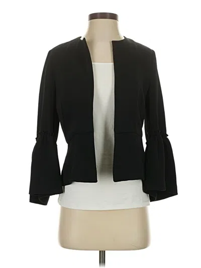 Pre-owned Zara Basic Blazer Jacket In Black
