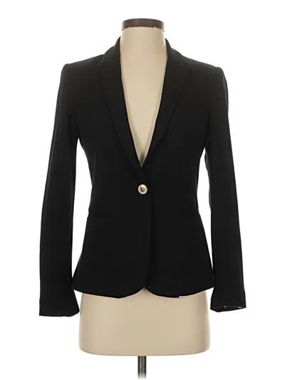 Pre-owned Zara Basic Blazer Jacket In Black