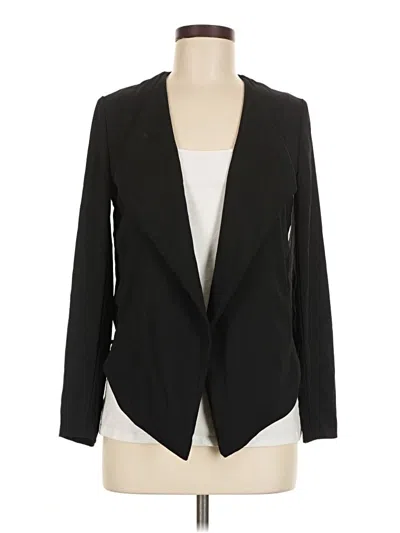 Pre-owned Zara Basic Blazer Jacket In Black
