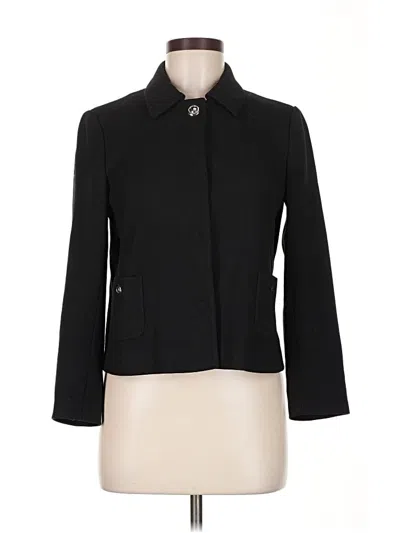 Pre-owned Zara Basic Blazer Jacket In Black
