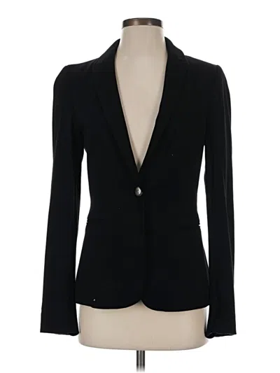 Pre-owned Zara Basic Blazer Jacket In Black