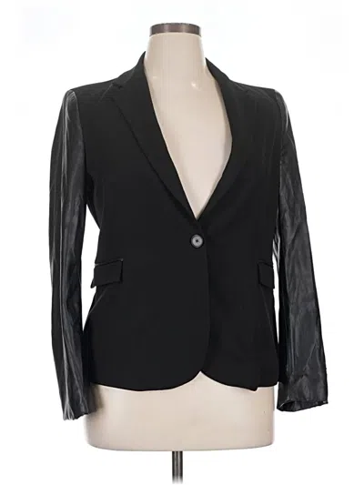Pre-owned Zara Basic Blazer Jacket In Black