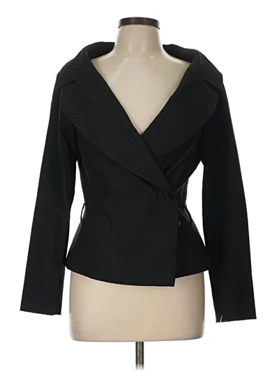 Pre-owned Zara Basic Blazer Jacket In Black