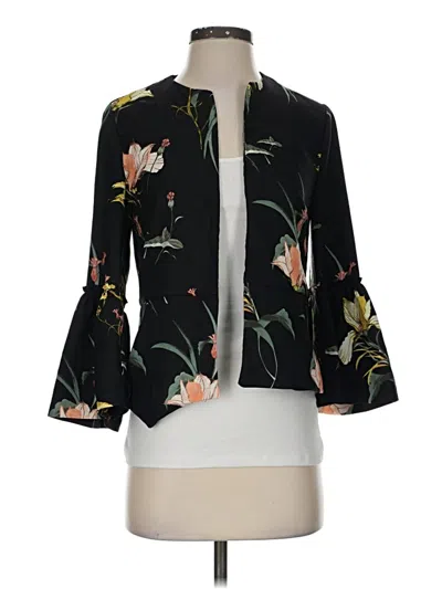 Pre-owned Zara Basic Blazer Jacket In Black