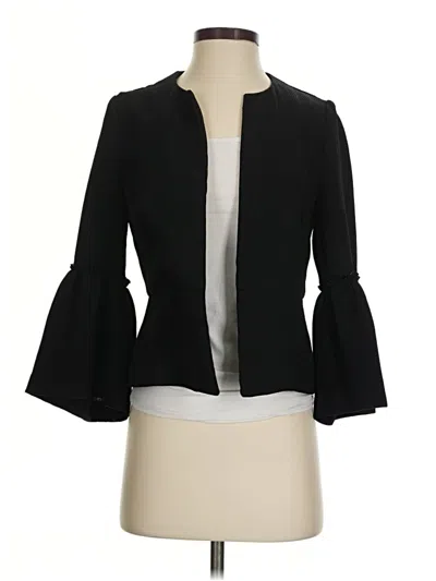 Pre-owned Zara Basic Blazer Jacket In Black