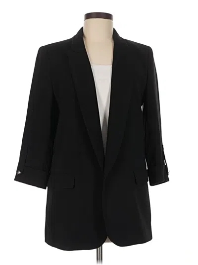 Pre-owned Zara Basic Blazer Jacket In Black
