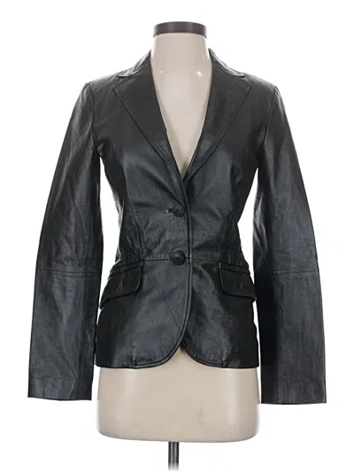 Pre-owned Zara Basic Blazer Jacket In Black