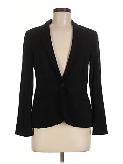 Pre-owned Zara Basic Blazer Jacket In Black