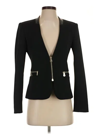 Pre-owned Zara Basic Blazer Jacket In Black