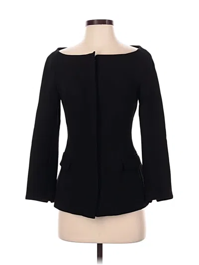 Pre-owned Zara Basic Blazer Jacket In Black