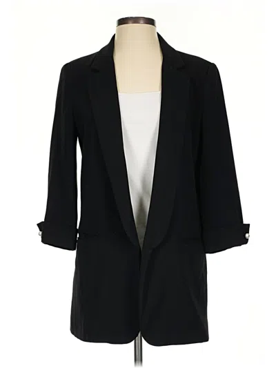 Pre-owned Zara Basic Blazer Jacket In Black