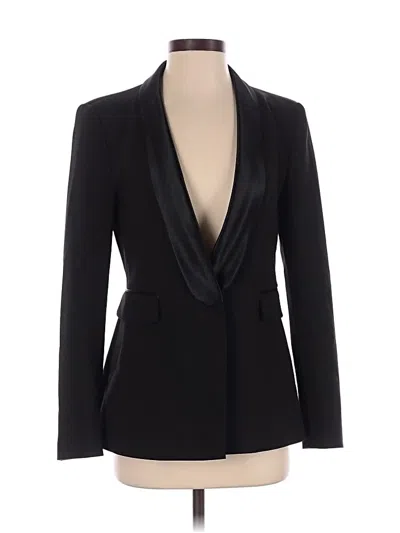 Pre-owned Zara Basic Blazer Jacket In Black