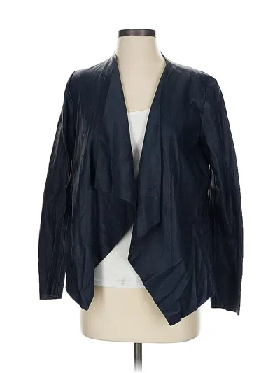 Pre-owned Zara Basic Blazer Jacket In Blue