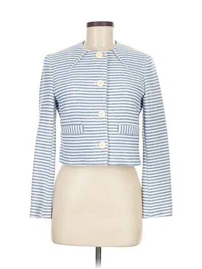 Pre-owned Zara Basic Blazer Jacket In Blue