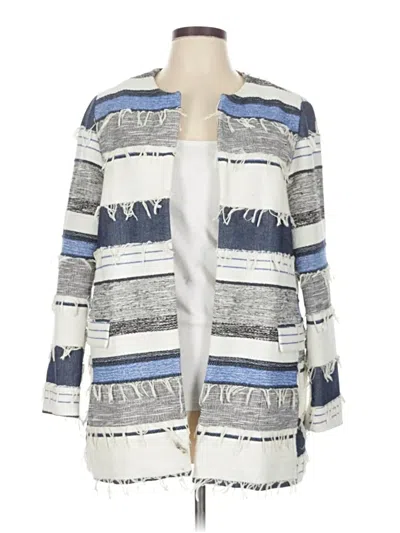 Pre-owned Zara Basic Blazer Jacket In Blue