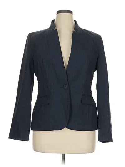 Pre-owned Zara Basic Blazer Jacket In Blue