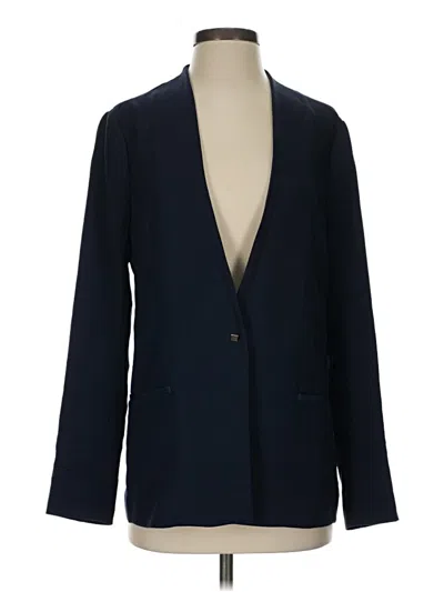 Pre-owned Zara Basic Blazer Jacket In Blue