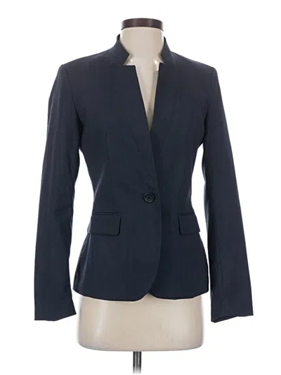 Pre-owned Zara Basic Blazer Jacket In Blue