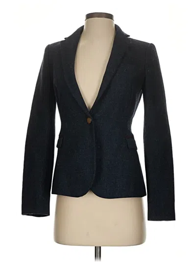 Pre-owned Zara Basic Blazer Jacket In Blue