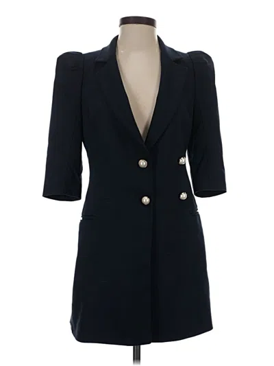 Pre-owned Zara Basic Blazer Jacket In Blue