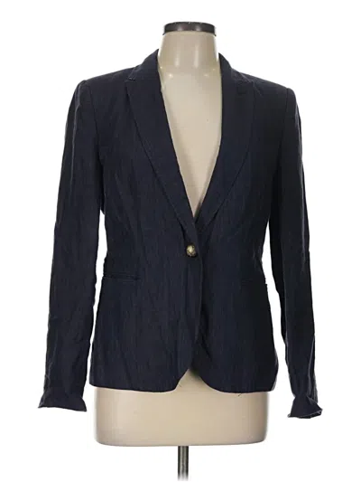 Pre-owned Zara Basic Blazer Jacket In Blue