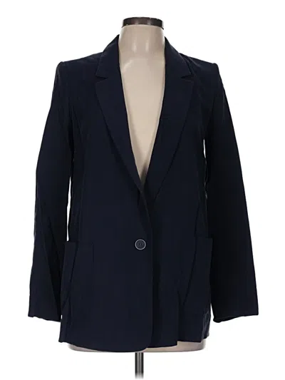Pre-owned Zara Basic Blazer Jacket In Blue