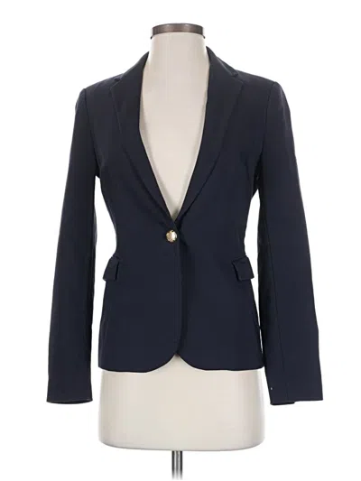 Pre-owned Zara Basic Blazer Jacket In Blue