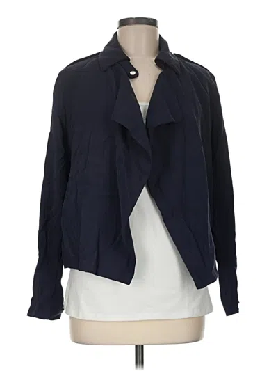 Pre-owned Zara Basic Blazer Jacket In Blue