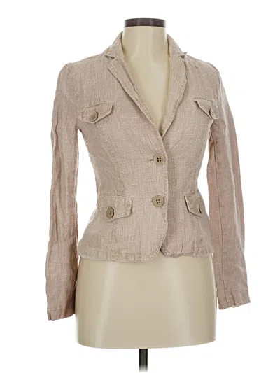 Pre-owned Zara Basic Blazer Jacket In Brown