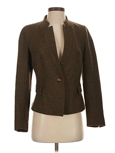 Pre-owned Zara Basic Blazer Jacket In Brown