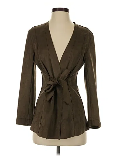 Pre-owned Zara Basic Blazer Jacket In Brown