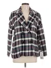 Zara Basic Blazer Jacket In Burgundy