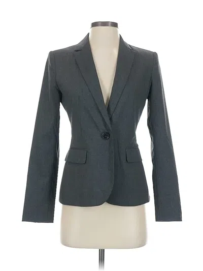 Pre-owned Zara Basic Blazer Jacket In Gray