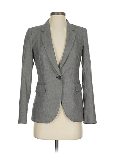 Pre-owned Zara Basic Blazer Jacket In Gray