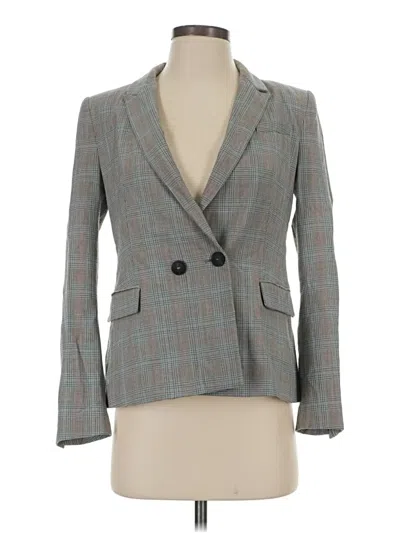 Pre-owned Zara Basic Blazer Jacket In Gray