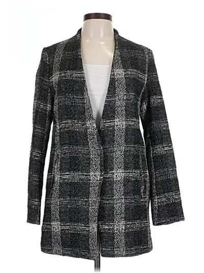 Pre-owned Zara Basic Blazer Jacket In Gray