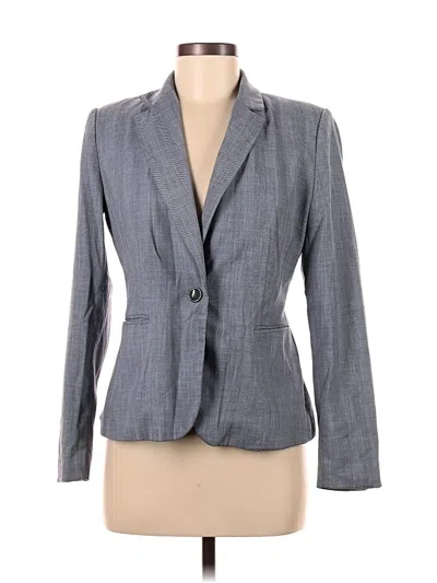 Pre-owned Zara Basic Blazer Jacket In Gray