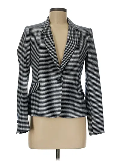 Pre-owned Zara Basic Blazer Jacket In Gray