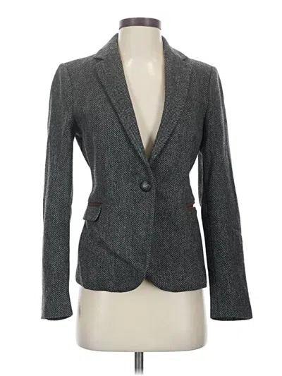 Pre-owned Zara Basic Blazer Jacket In Gray