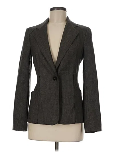 Pre-owned Zara Basic Blazer Jacket In Gray
