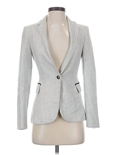 Pre-owned Zara Basic Blazer Jacket In Gray