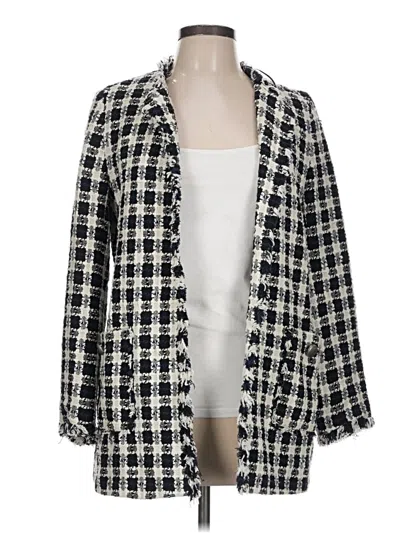 Pre-owned Zara Basic Blazer Jacket In Ivory
